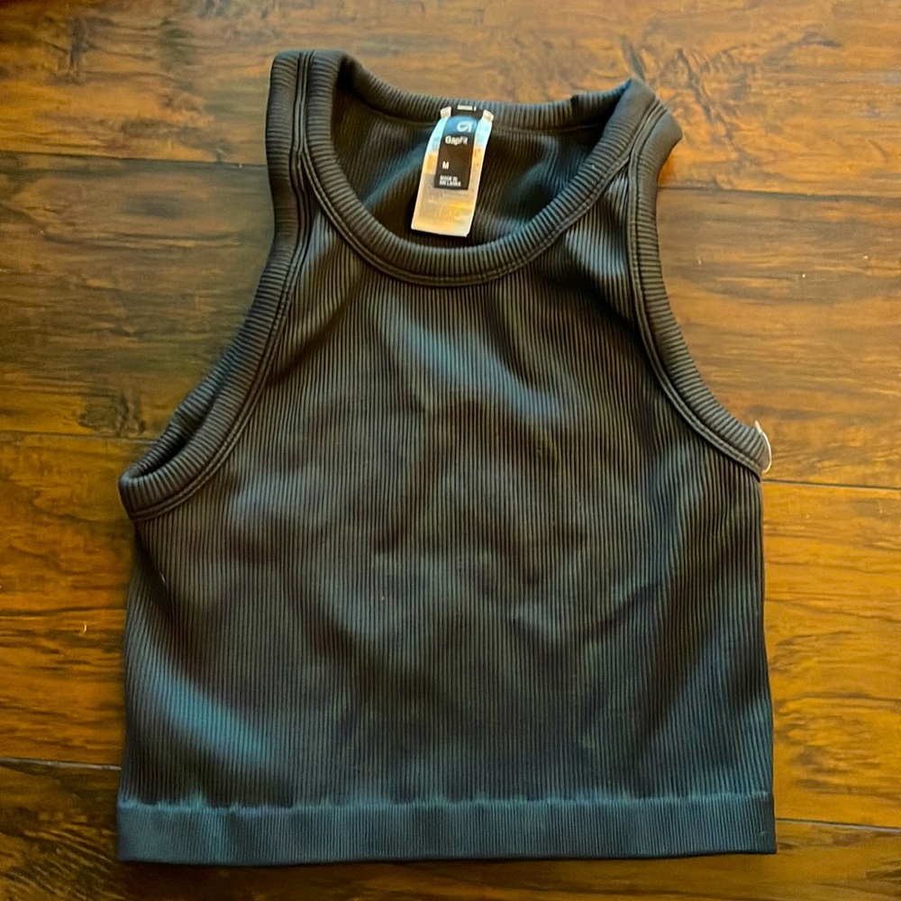 Grey gap fit tank top